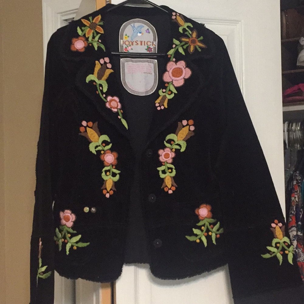 Joystick Blazer.  Black with embroidery